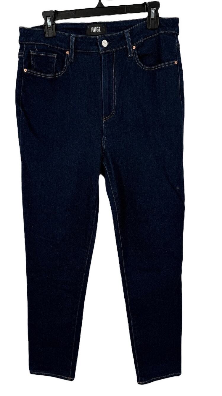 Paige Jeans Gemma High Rise Cigarette Leg dark blue size 31 DEFECT